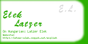 elek latzer business card
